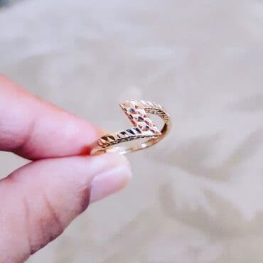 qaş sabitləyici: Alyans, Üzük, Sarı qızıl, 585 Əyar, Qaşsız — 2