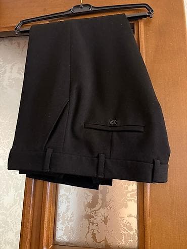 Klassik qara şalvar - Rəng: qara - Kəsim: klassik düz kəsim, ütü