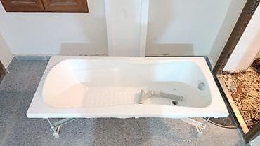 santexnika ütüsü: Akril vanna – karkaslı Məhsul təsviri: - Material: ağ akril (istilik — 2