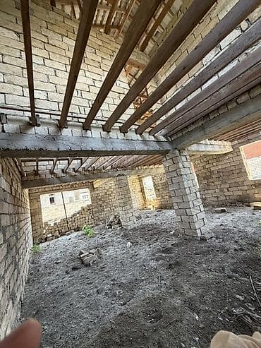 2 mərtəbəli yarımçıq tikili – fərdi yaşayış evi - Daş konstruksiya — 5