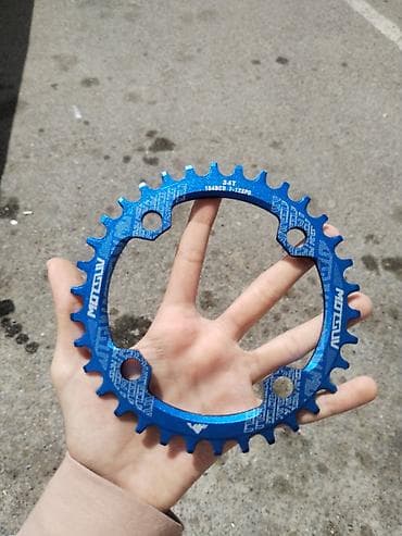 Problemsiz, işlenmeyib, cızığsız MOTSUV ön ulduz (chainring) - Diş