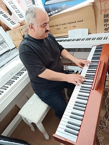 elekt: Elektro Pianino Qəhvəyi rəngli 88 klaviş tam oktava Pianino səslidir 4 — 2