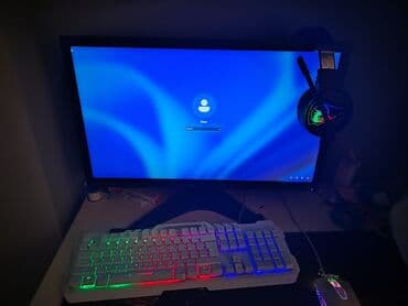 Printerlər: Dəstə daxildir: kompüter, Lenovo monitor, bahalı oyun siçanı — 3