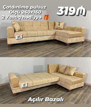 Divanlar: Künc divan, Yeni, Açılan, Bazalı, Parça, Şəhərdaxili pulsuz çatdırılma — 3