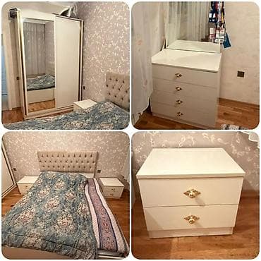 islenmis stol stullar: İkinəfərlik çarpayı, Dolab, Termo, 2 tumba, İşlənmiş — 1