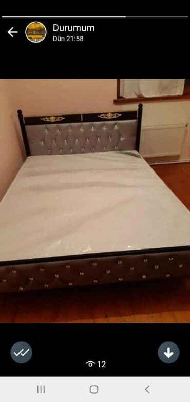 Çarpayılar: Yeni, İkinəfərlik çarpayı, Bazasız, Matras ilə, Siyirməsiz, Azərbaycan — 8