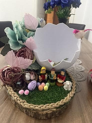 Dekorativ əl işi kompozisiya – “Yaz/Paskal kompozisiyası” - Təbii lalafo.az -da Dekorativ əl işi kompozisiya – “Yaz/Paskal kompozisiyası” - Təbii