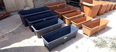 güller: Dibcek dibcek qabi duzbucaqli balkon heyet ucun gul qabi duzbucaqli — 4