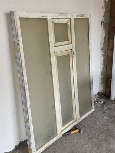 qapı və pəncərələr: PVC pəncərə-balkon qapısı dəsti - Material: ağ PVC profilli sistem - — 3