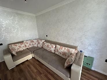 krep parca: Künc divanı – L şəklində, yumşaq oturacaq və bel hissəsi ilə rahat — 3