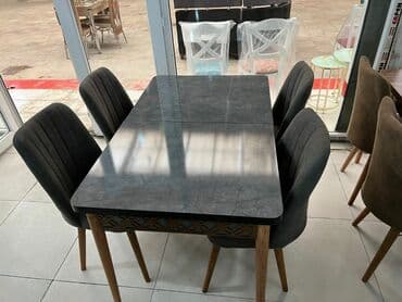 Masa və oturacaq dəstləri: Yeni, Açılan, 4 stul — 2