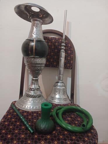 Nərdilan (şişəli) nargilə dəsti - Material: əsas hissələr metal