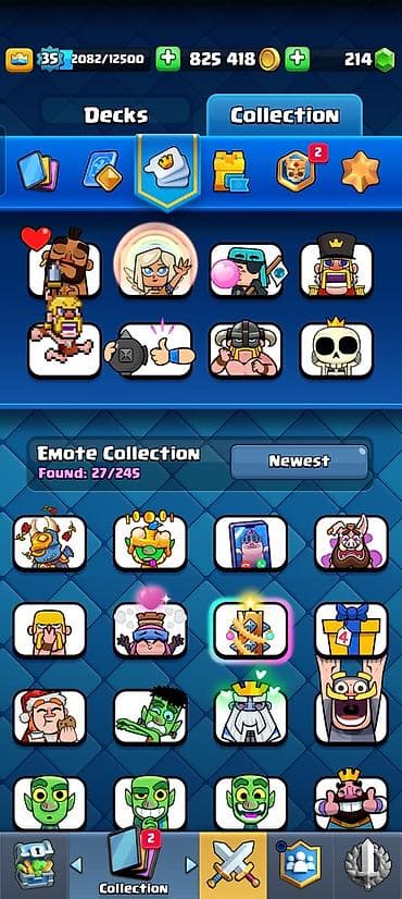 Книги и журналы: Clash Royale hesabı 35 level 850 min pul. 27 emoji. 7620 kupa — 4