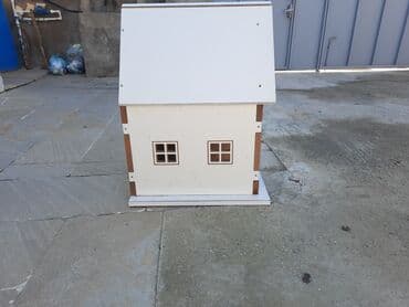 pişiy evi: Ağ rəngdə,su keçirməyən materialdan hazırlanmış it/pişik evi. Həm — 2