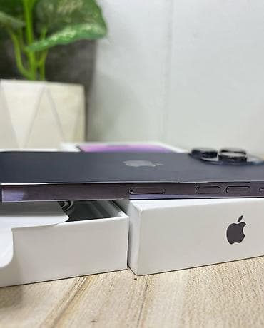 iphone 14 dubai version: IPhone 14 Pro, 128 GB, Deep Purple, Zəmanət, Kredit, Simsiz şarj — 2