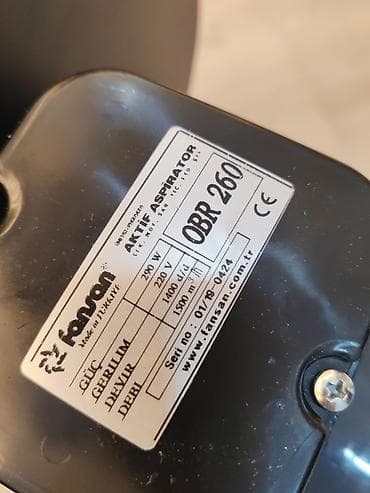 hard disk təmiri: Sənaye tipli radial ventilyator (Fansan OBR 260) - Model: Fansan OBR — 2