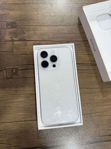 IPhone 15 Pro, 128 GB, White Titanium, Zəmanət