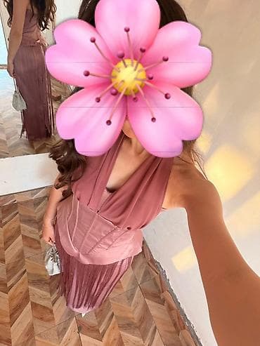 ic geyim: Məhsul: Qadın gecə/ziyafət paltarı - Rəng: Toz-çəhrayı (rose mauve — 1