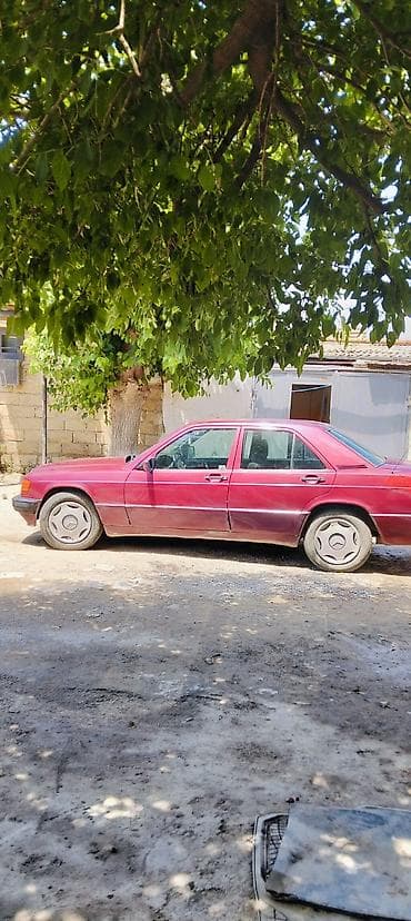 brabus disk: Mercedes-Benz 190E sedan - Korpus: 4 qapılı sedan, albalı/qırmızı — 2