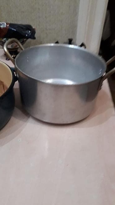 Qazan, rəng - Gümüşü, Paslanmayan polad, 5-dən çox l — 1