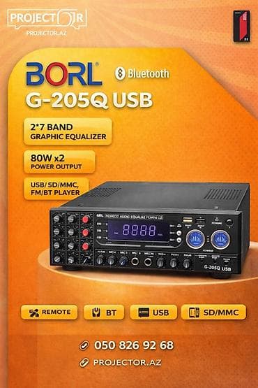 amplifier: BORL audio gücləndiriciləri – ictimai elanlar, restoran/otellər — 6