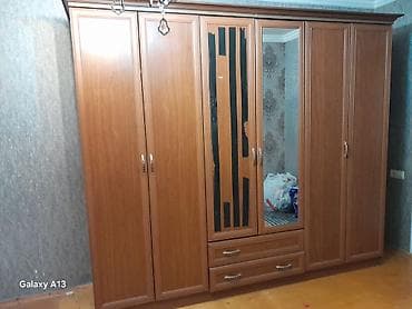 ucuz şifaner: İşlənmiş, 5 qapı, Güzgülü, Qəhvəyi, Digər material, Açılan, Düz dolab — 3