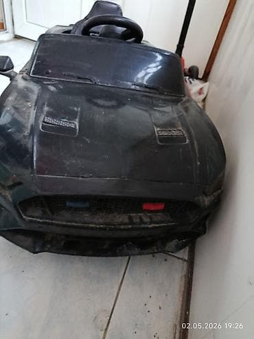 Uşaq üçün elektrikli minik maşını - 1 uşaq üçün oturacaq və sükan -