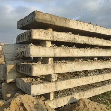işlənmiş dam ortuyu: Beton Panel beton piltə 5.86x1.2 catırılma və quraşdlrma qiymətə — 6