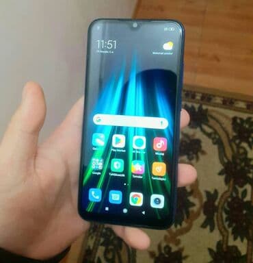 Apple iPhone: Redmi Note 8, 64 GB, rəng - Mavi, Barmaq izi — 2