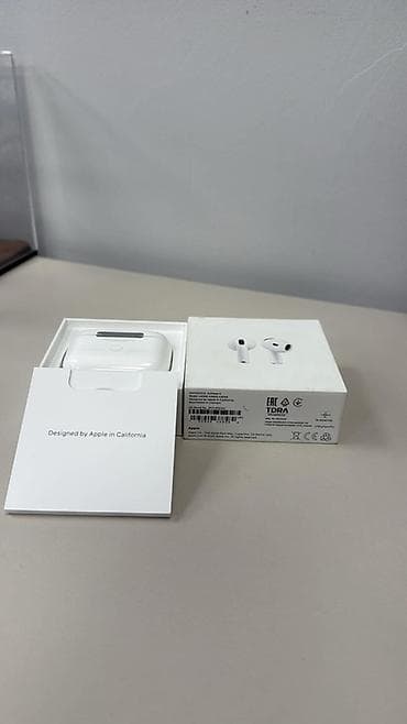 Apple AirPods 4 (Model A3050, A3053, A3058) - Rəng: Ağ - Qutu və şarj — 1