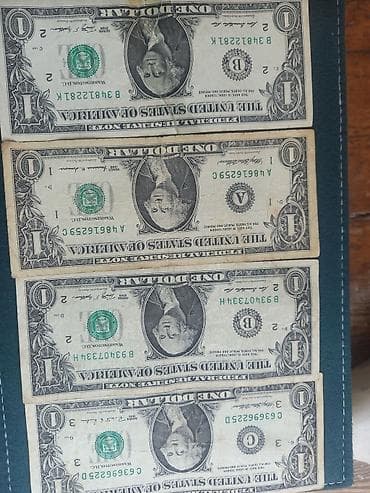 ABŞ 1 dollar kağız pulları – 4 ədəd kolleksiya dəsti Məzmun: - — 7