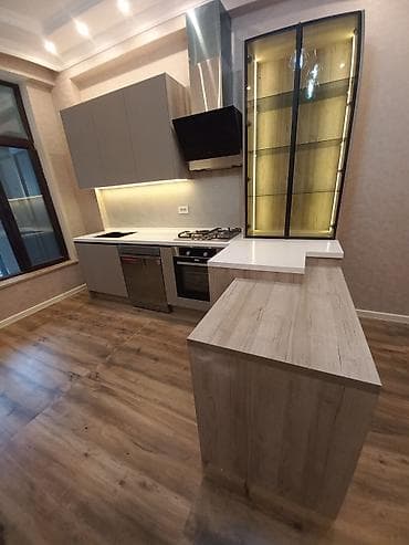 pec soba: Minimalist dizaynda mətbəx və qonaq otağı üçün mebel dəsti - — 2