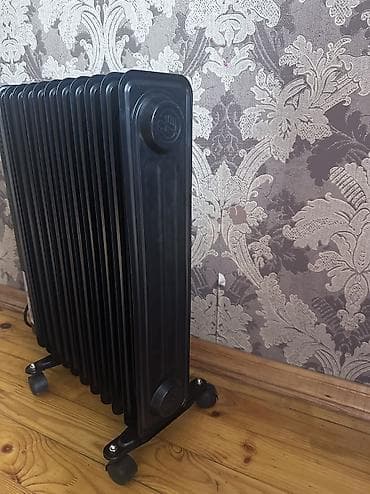 Кондиционеры: Ballu yağlı radiator – elektriklə işləyən, qara rəngli, təkərli model — 4