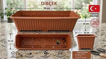 Dibçək – Türkiyə istehsalı keyfiyyətli gül əkən qab Bağ, balkon, həyət lalafo.az -da Dibçək – Türkiyə istehsalı keyfiyyətli gül əkən qab Bağ, balkon, həyət