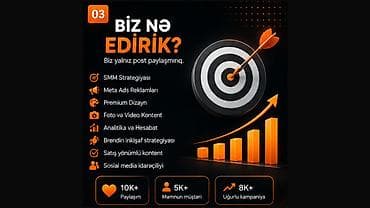 Reklam, çap: 📱 SMM Xidməti | Tam İdarəetmə | 300 AZN Sosial şəbəkələriniz — 3
