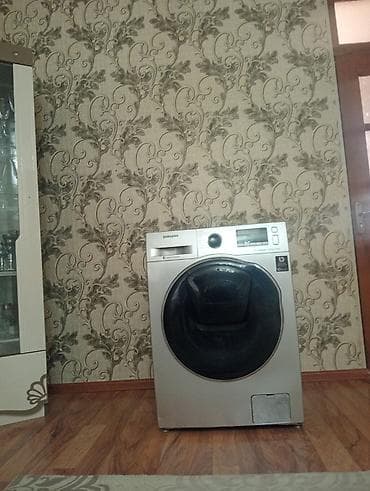 Samsung önyükləməli paltaryuyan maşın - Rəng: gümüşü - Ön tərəfdən