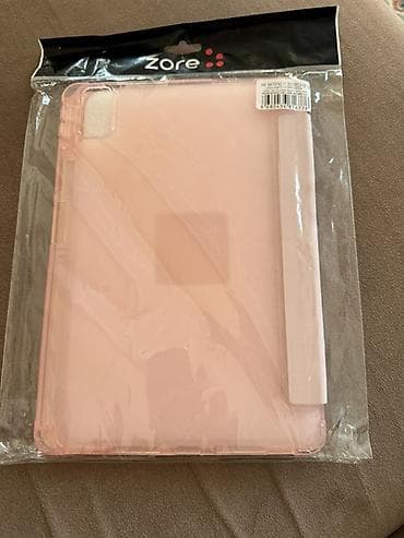 ipad mini 6 cellular: Planşet qabı çəhrayı rəng. 11” üçündür universaldır yanında qelemi — 2