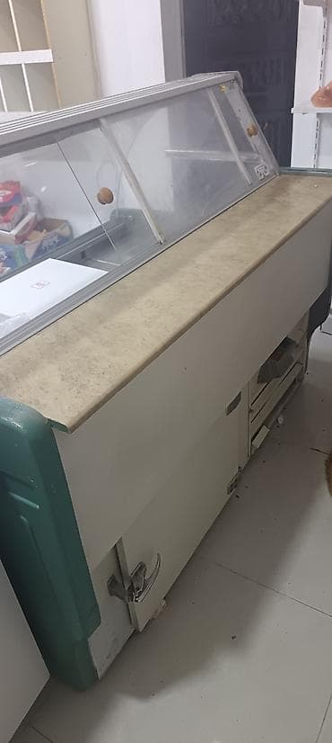 hell soyuducu: Soyuducu vitrin (market üçün) - Ön şüşəli, üfüqi xidmət tipli vitrin — 1