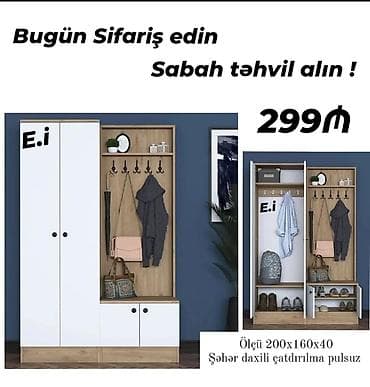Dəhliz dolabı Yep yeni model 299 azn rəng seçimi var çatdırılma var