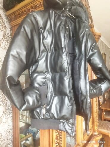 dəri gödəkcələr: Koja papaqli kurtka soyuq kuley kecirmir isti saxliyir — 1