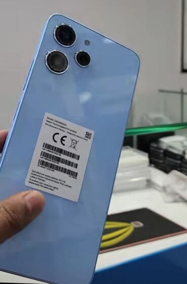 telefo: Məhsul: Smartfon - Rəng: Açıq mavi (parlaq arxa panel) - Korpus: Düz — 2