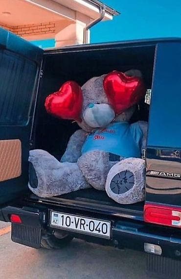 oyuncaq evler: Qiymətdə razılaşma var Böyük ölçülü yumşaq ayı oyuncaq - Rəng: boz — 1