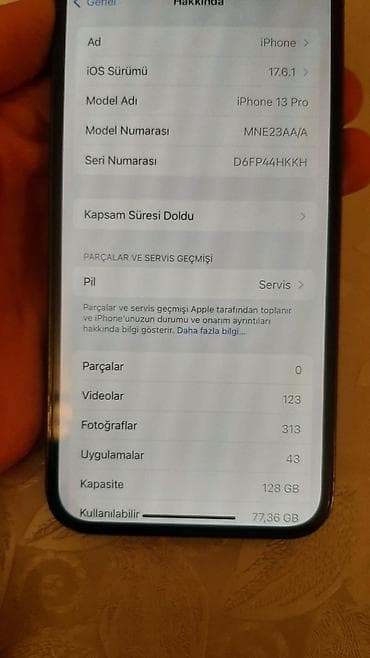 iphone 13 2 ci el: IPhone 13 Pro, 128 GB, Alpine Green, Barmaq izi, Face ID — 4