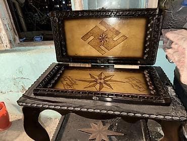 Спортивные игры: Taxta nərd dəsti – əl işidir - Material: bərk ağac, cilalanmış və — 5