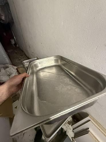 pol taxtasl: Paslanmayan poladdan dərin vanna – restoran və mətbəx üçün GN — 4