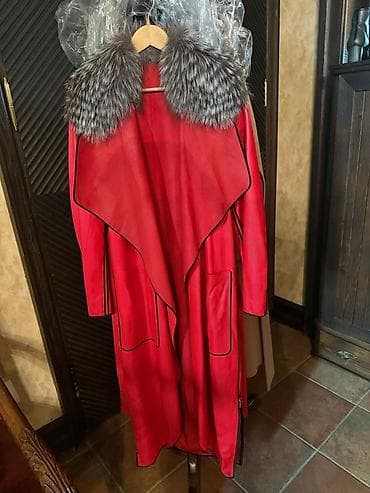 пальто зимнее: Пальто, 2XL, цвет - Красный — 1