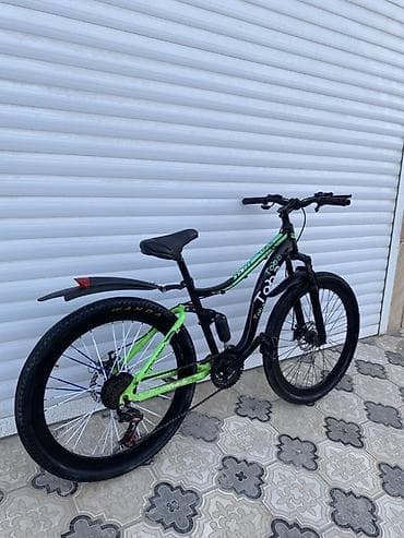 velosiped muheriki: Dağ velosipedi – Toba brendi, qara-yaşıl dizayn Xüsusiyyətlər: - — 10