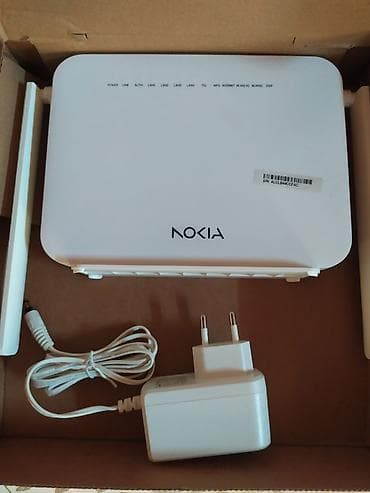 data modem sim card: Nokia Wi‑Fi router Xüsusiyyətlər: - İki antenli simsiz router - Ön — 1