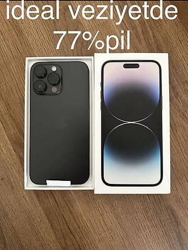 Компьютеры, ноутбуки и планшеты: IPhone 14 Pro Max, 256 ГБ, Black Titanium, Беспроводная зарядка, Face ID — 4