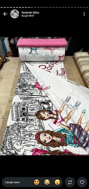 Ev üçün dekor: Uşaq və gənclər üçün naxışlı parçalar – GILTEX 100% cotton Məhsul — 4